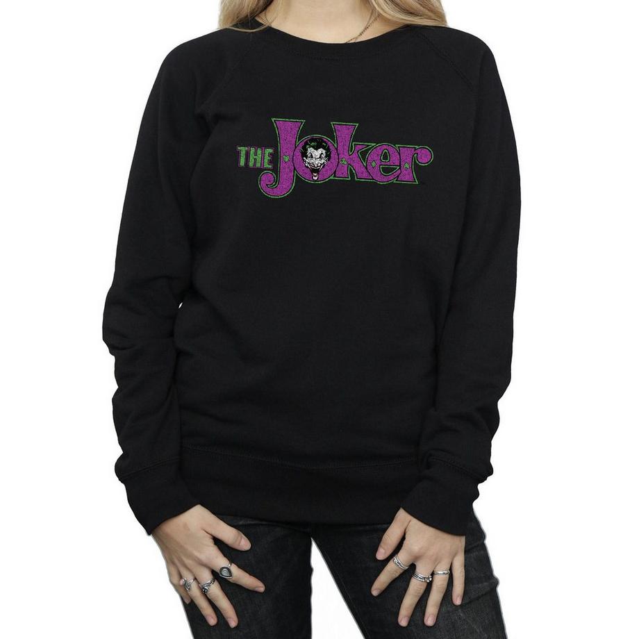 DC COMICS The Joker Logo Stampa Slim Fit Felpa  