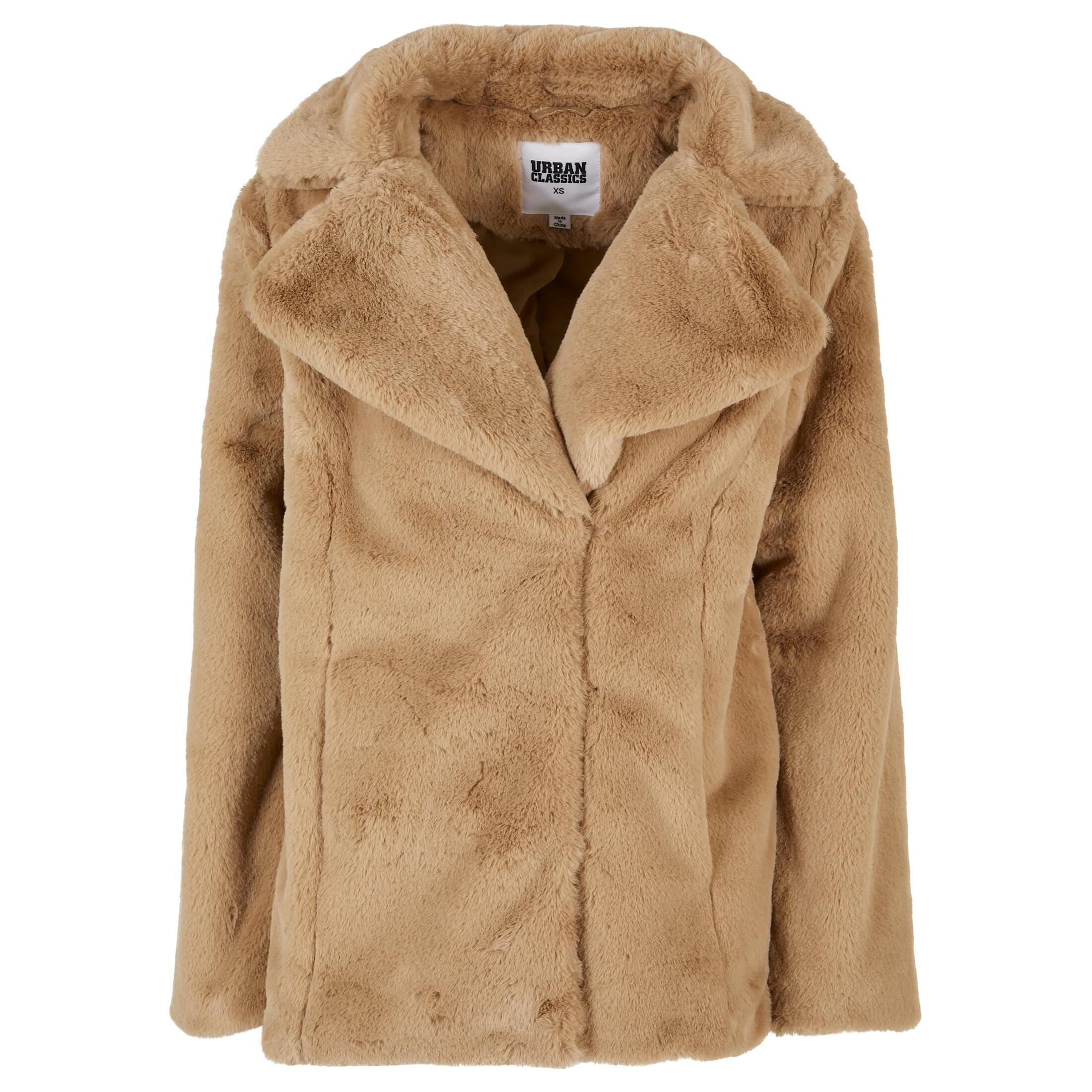 URBAN CLASSICS Cappotto Lapel Teddy  