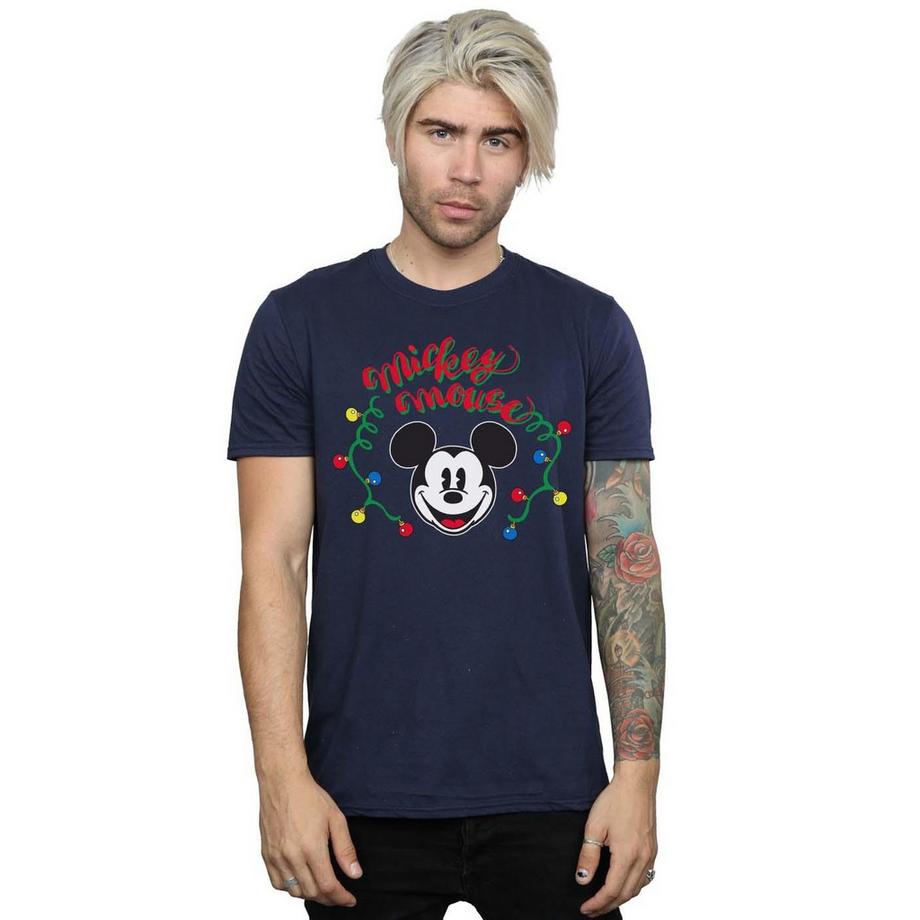 Disney Mickey Mouse Luci di Natale T-Shirt  