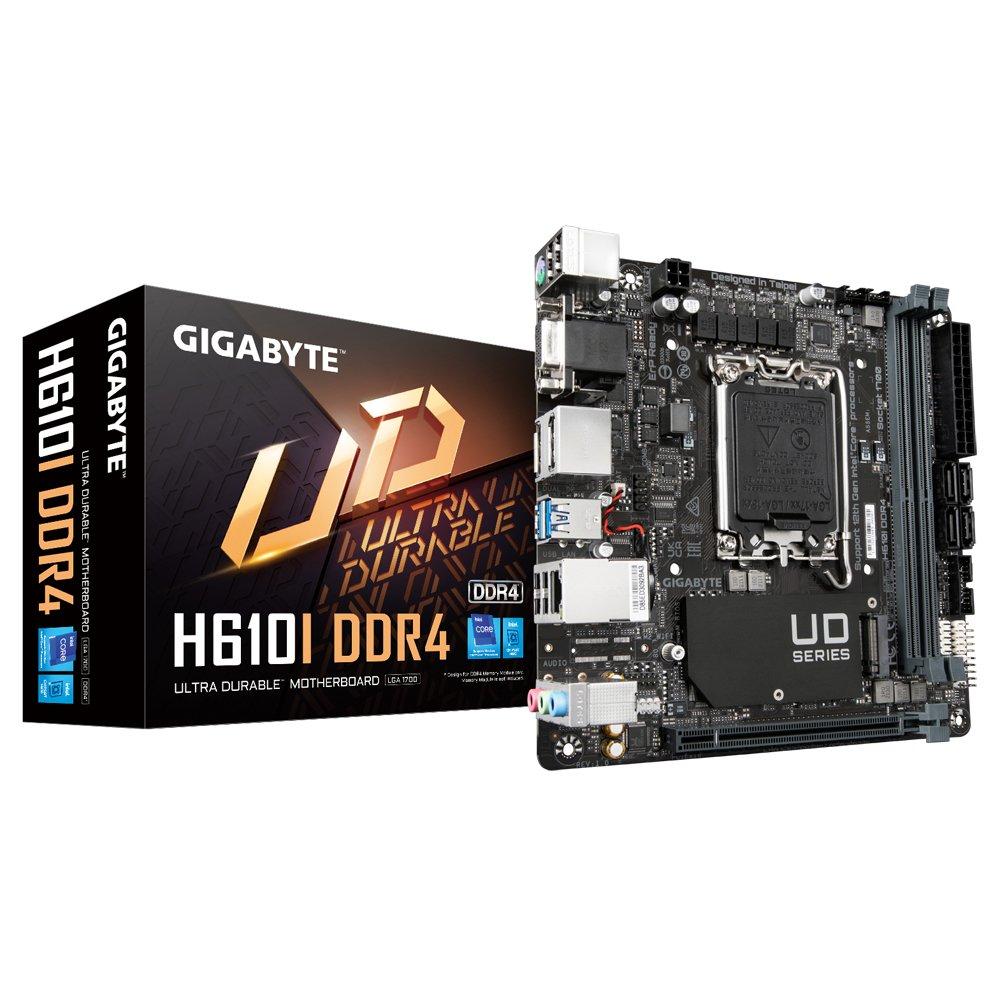 Gigabyte  H610I DDR4 scheda madre Intel H610 Express LGA 1700 mini ITX 