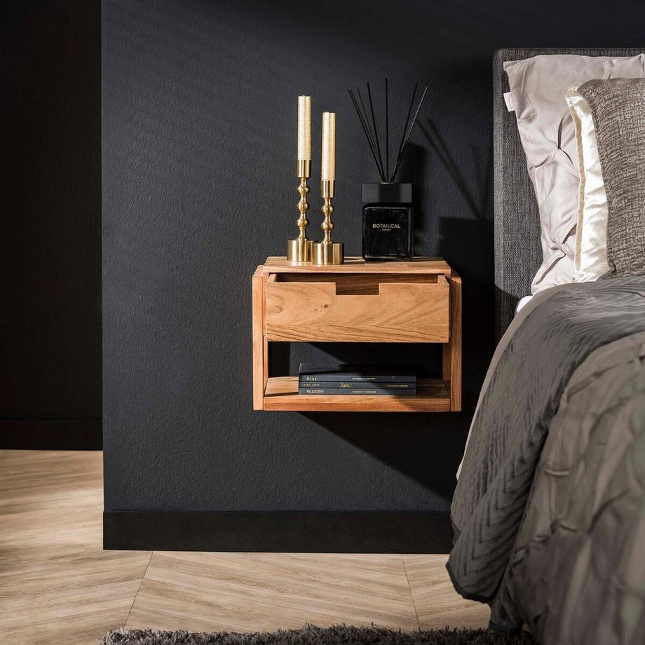 mutoni Comodino Wood Frame acacia naturale  