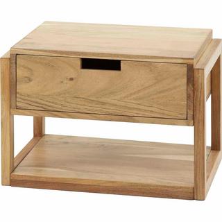 mutoni Table de chevet Structure en Bois d'acacia naturel  