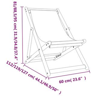 VidaXL Liegestuhl gewebe  