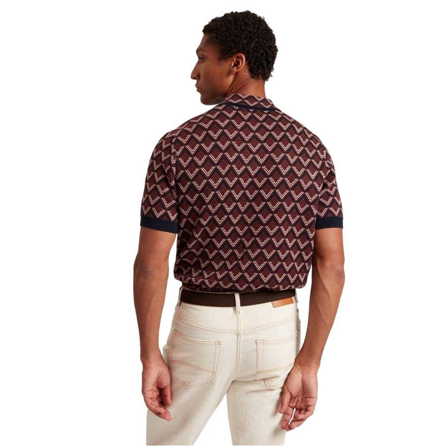 TED BAKER Polo Manches Courtes Jacquard  