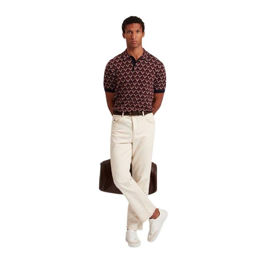 TED BAKER Polo Manches Courtes Jacquard  
