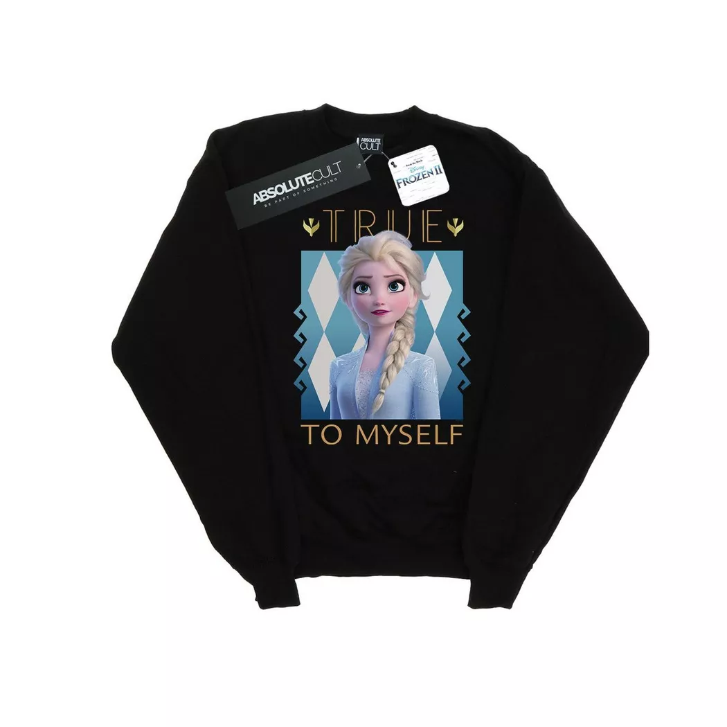 Disney - Frozen 2 True To Myself Sweatshirt, für Damen, Schwarz, Größe L