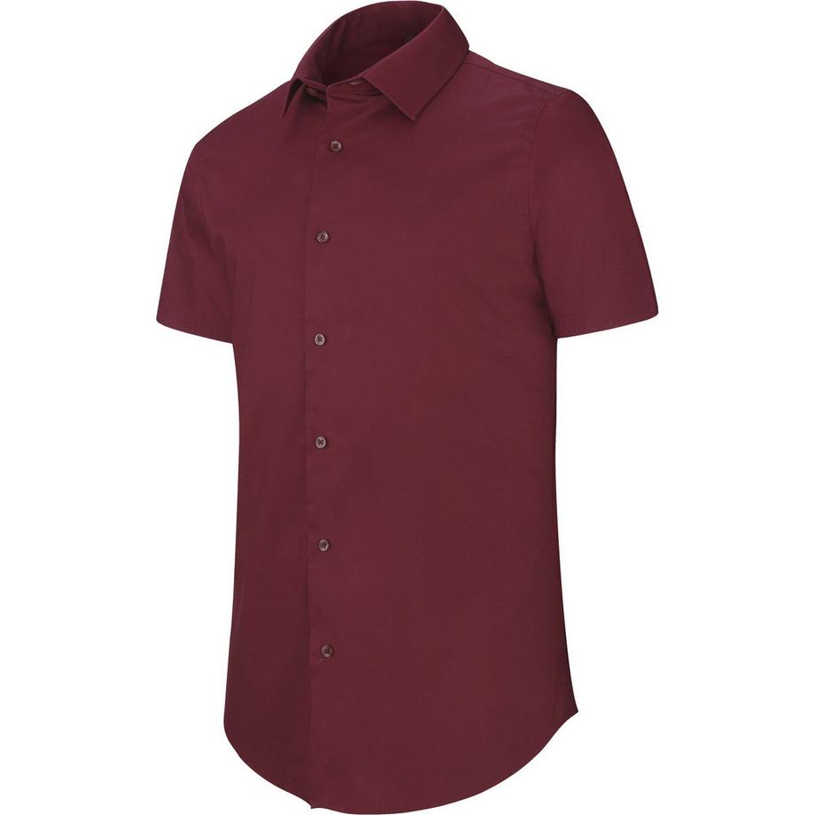Kariban Camicia Maniche Corte Cotone Elastan Regular Fit  