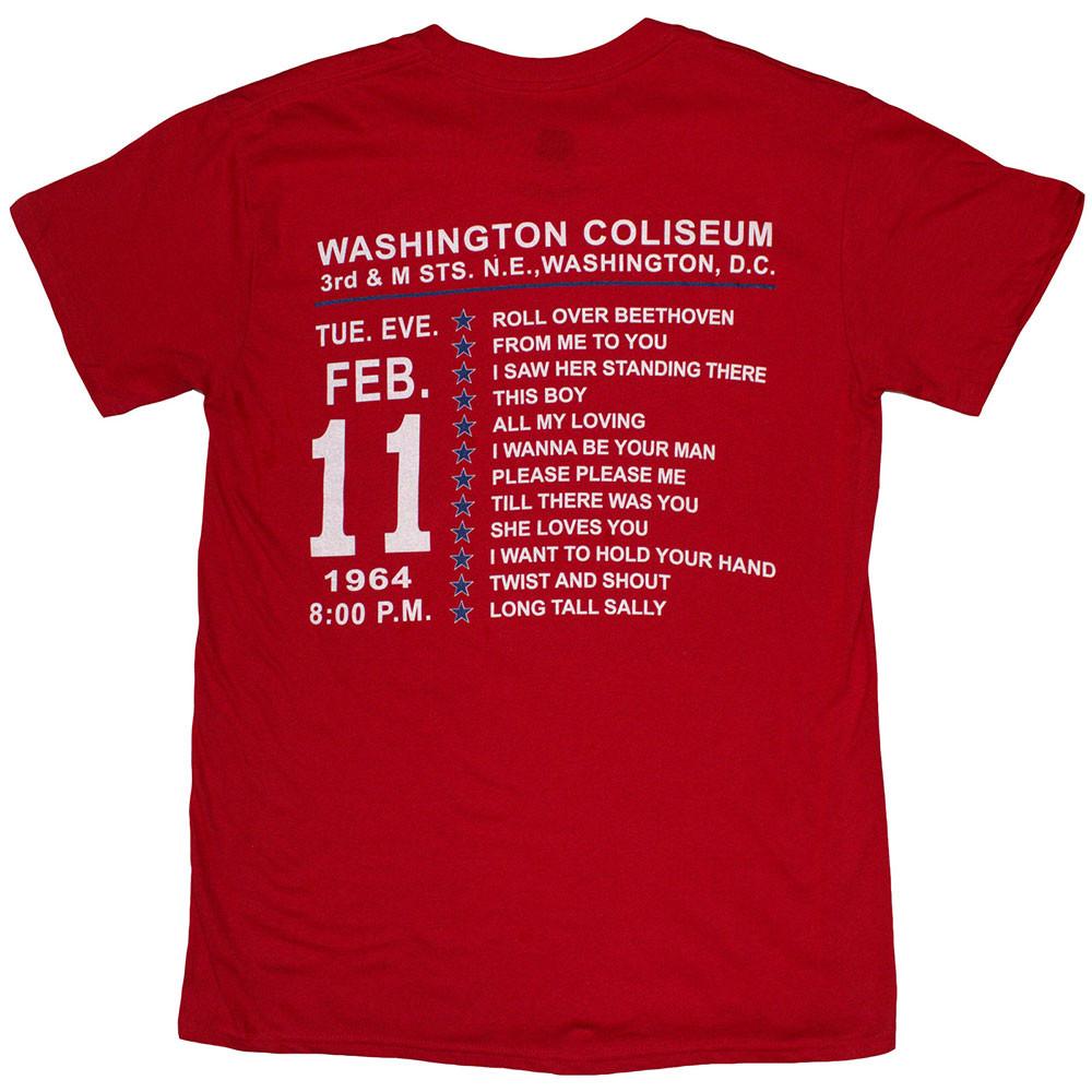 The Beatles Washington '64 Stars Setlist T-Shirt  