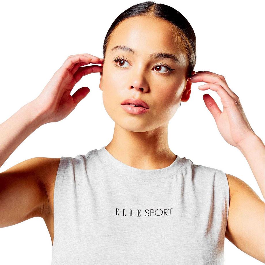 ELLE Ärmelloses Top mit Signaturdruck  