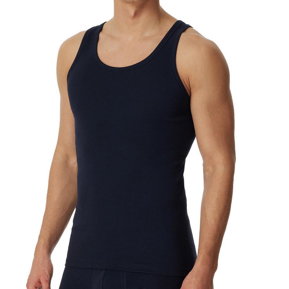 Schiesser Cotton Essentials Débardeur Côtelé Lot de 4  
