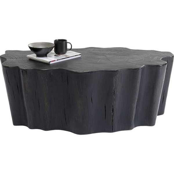 KARE Design Table basse souche d'arbre noir 119x68  