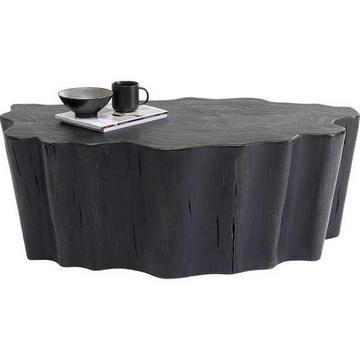 Table basse souche d'arbre noir 119x68
