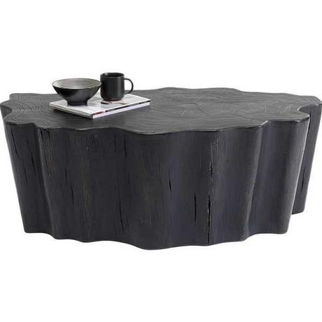 KARE Design Table basse souche d'arbre noir 119x68  