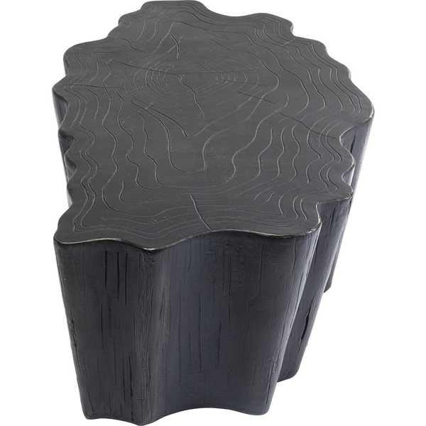 KARE Design Table basse souche d'arbre noir 119x68  
