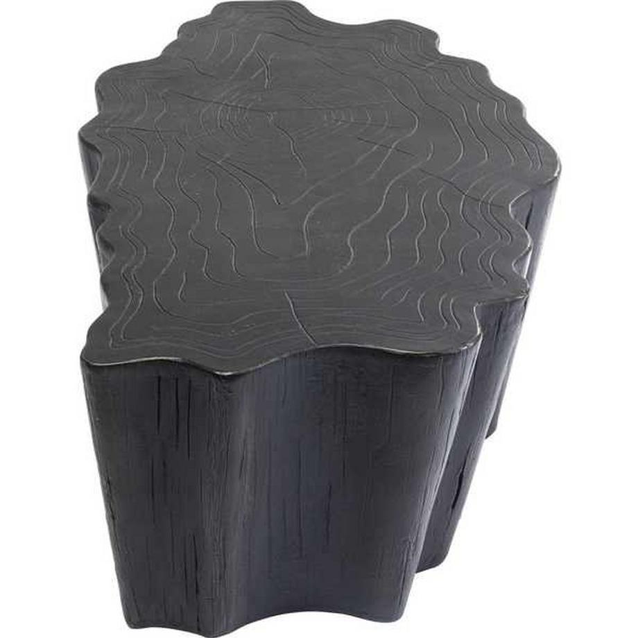 KARE Design Table basse souche d'arbre noir 119x68  