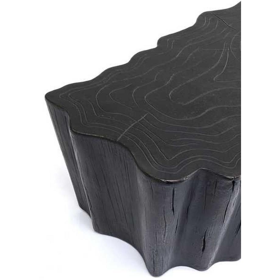 KARE Design Table basse souche d'arbre noir 119x68  