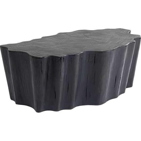 KARE Design Table basse souche d'arbre noir 119x68  
