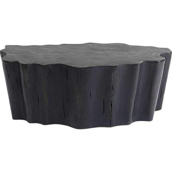 KARE Design Table basse souche d'arbre noir 119x68  