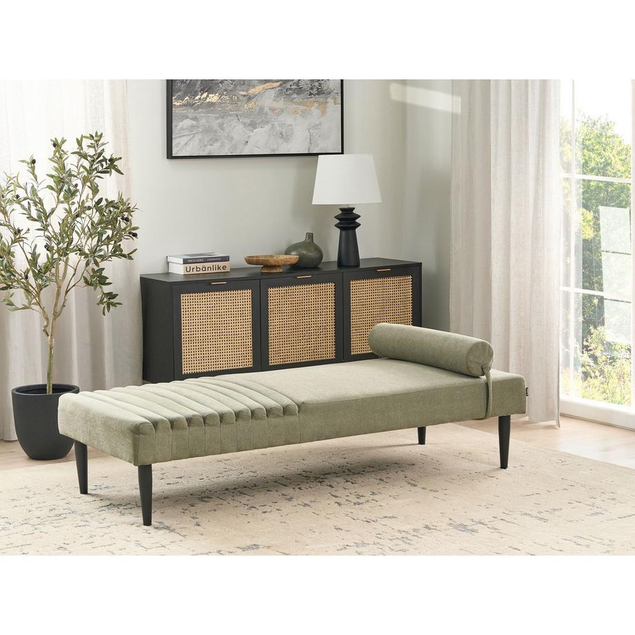 Beliani Chaise longue en Tissu Moderne MAURIAC  