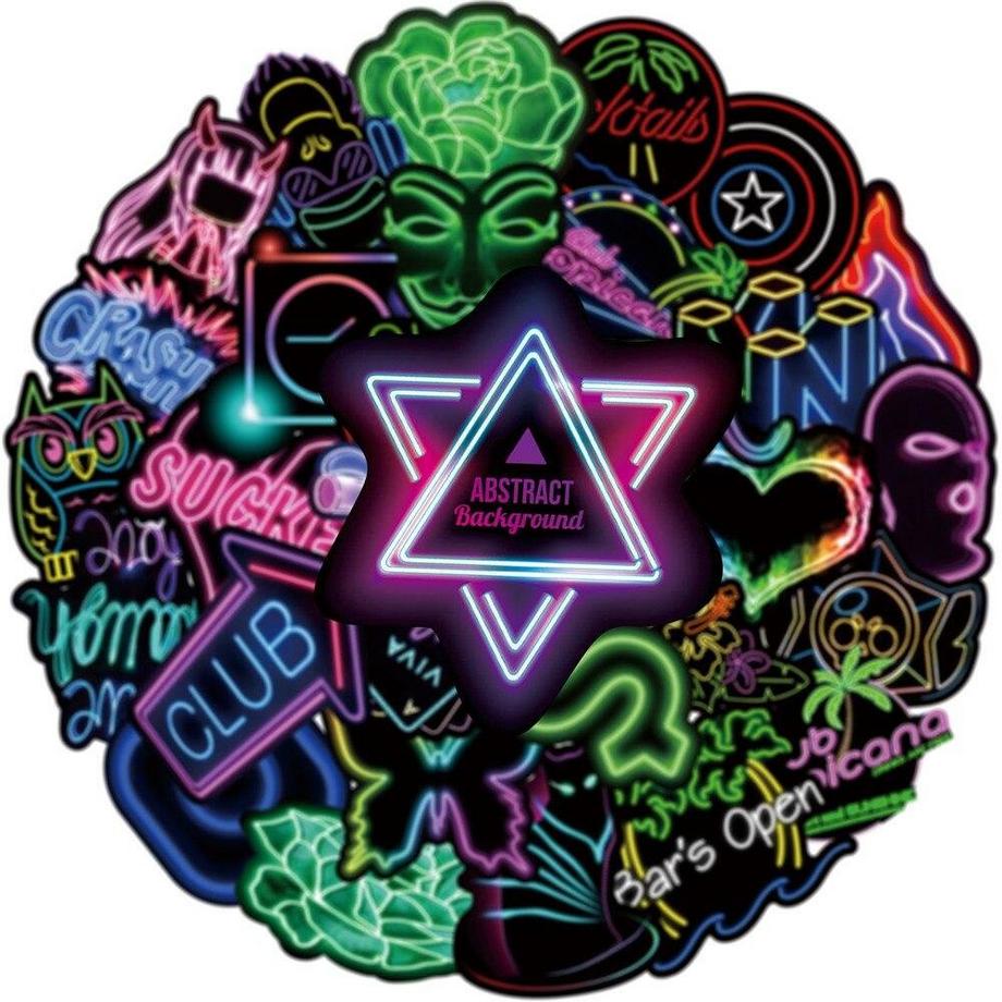 Gameloot Aufkleber Leuchtreklamen - 50 Stk  