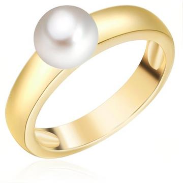 Femme Bague avec perle