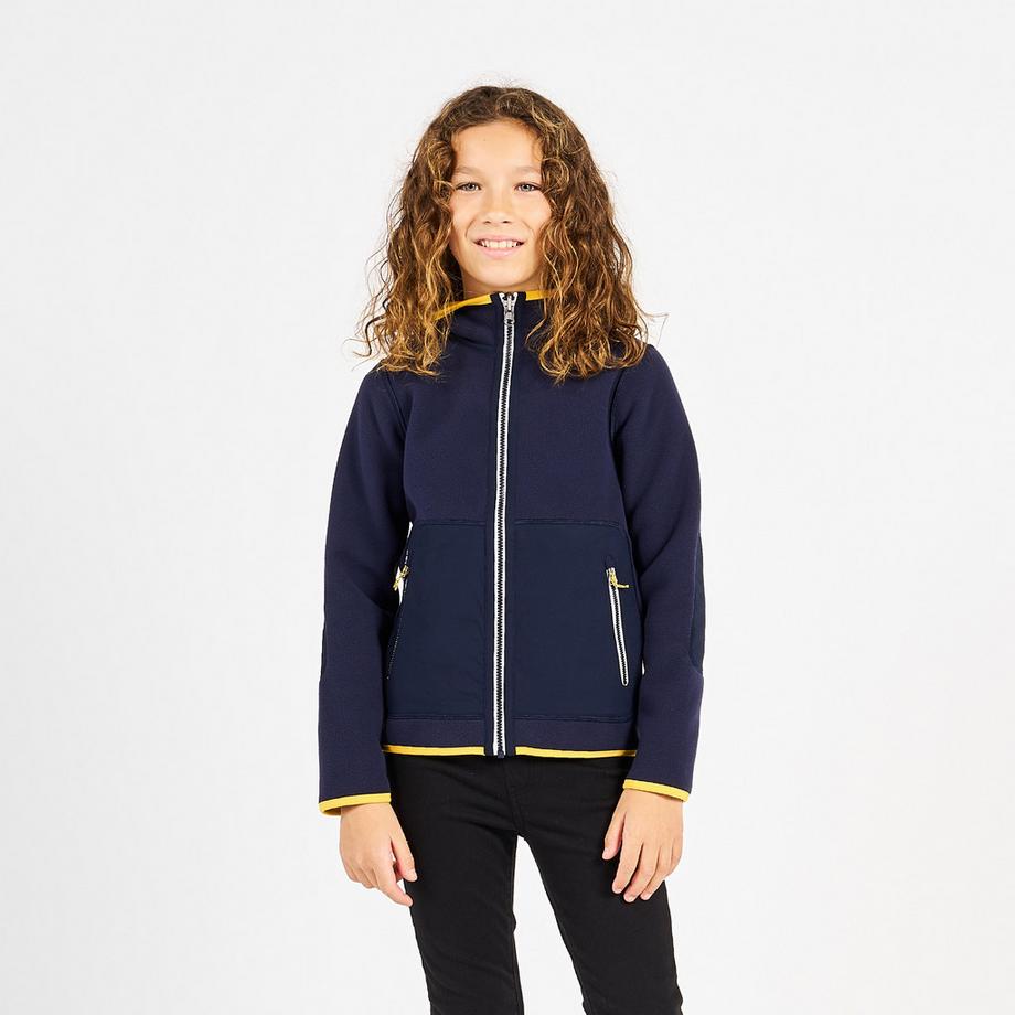 Giacca in pile bambino calda reversibile vela poliestere