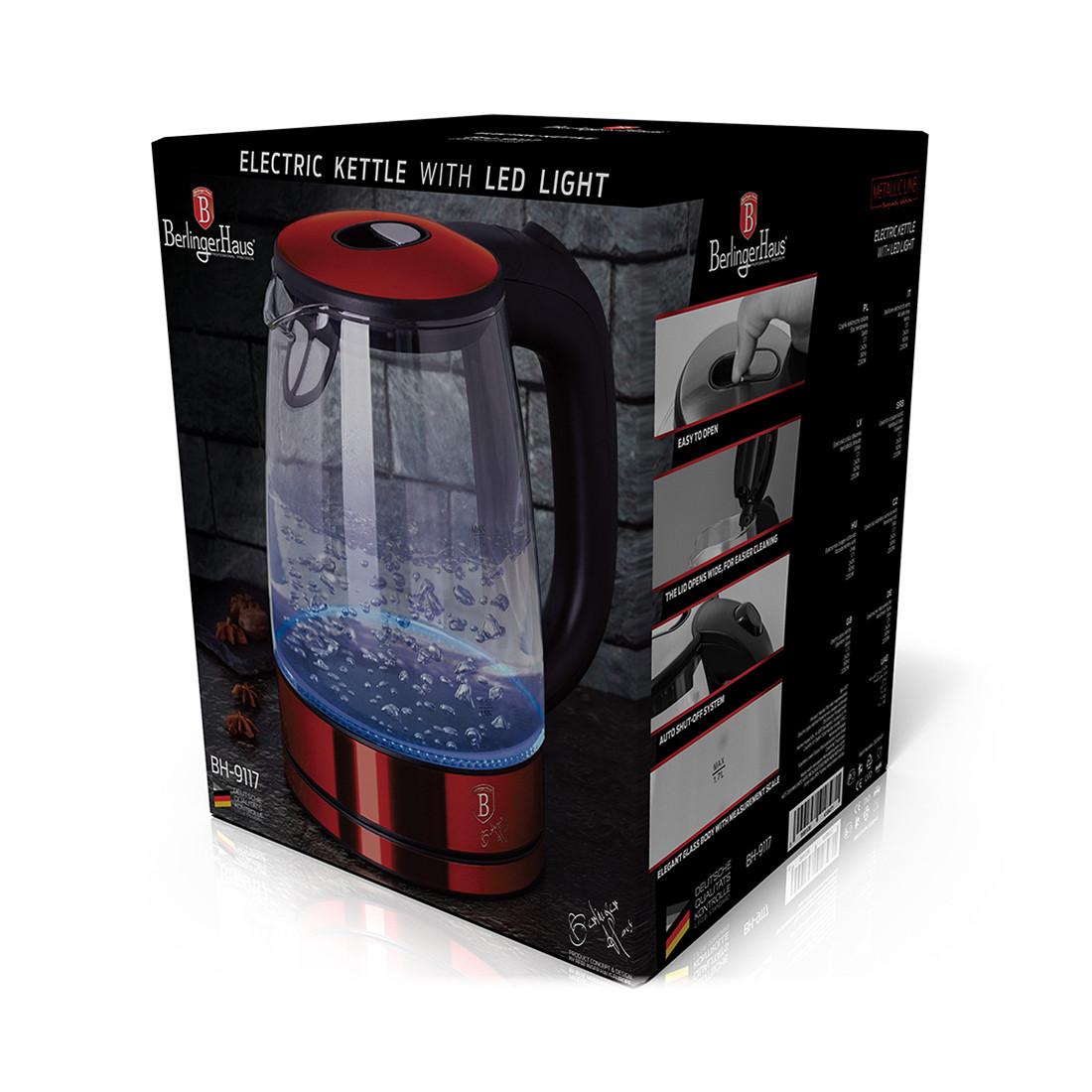 Berlinger Haus Bouilloire 1.7L Metallic Line Burgundy Edition  