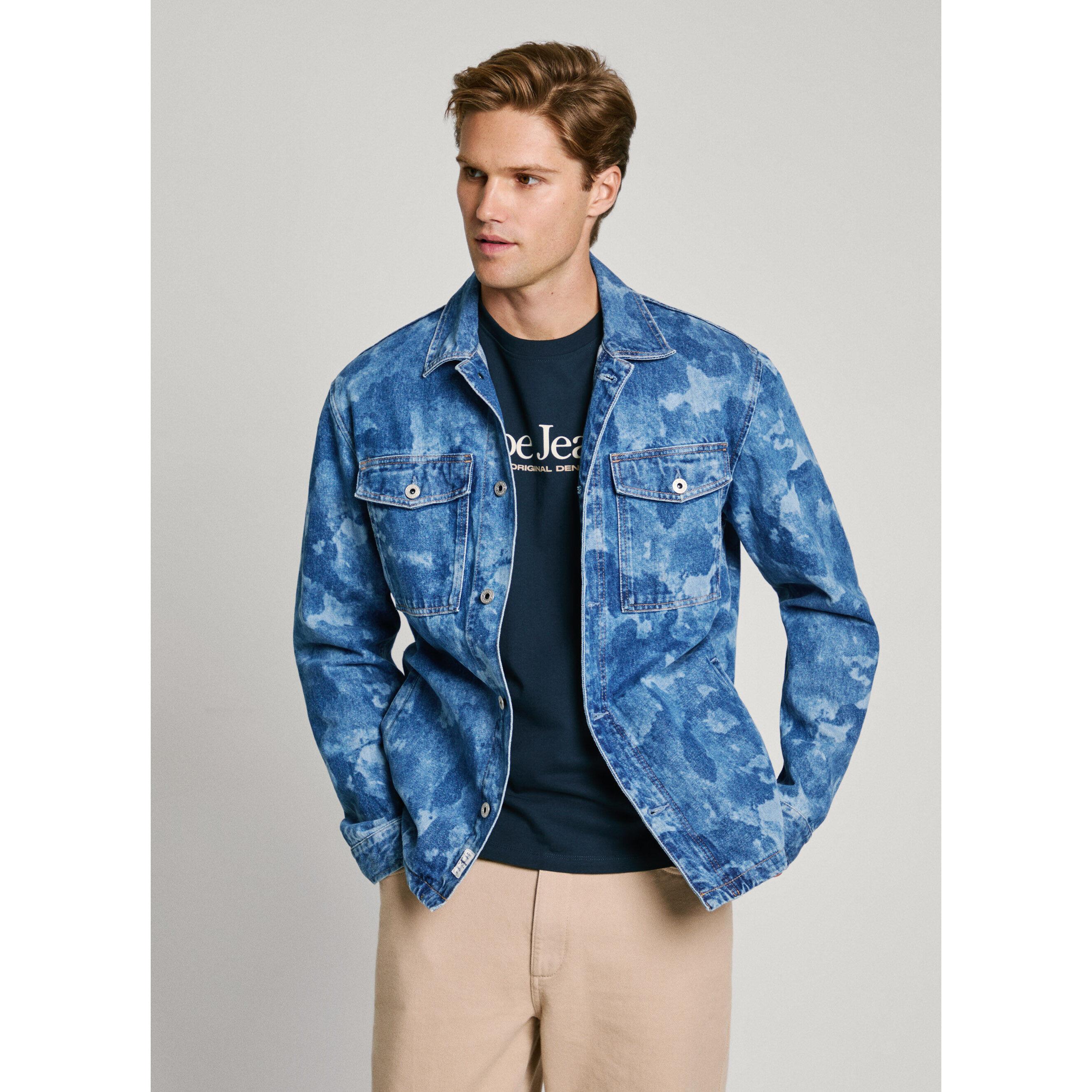 Pepe Jeans  veste en jean camouflage eaton 