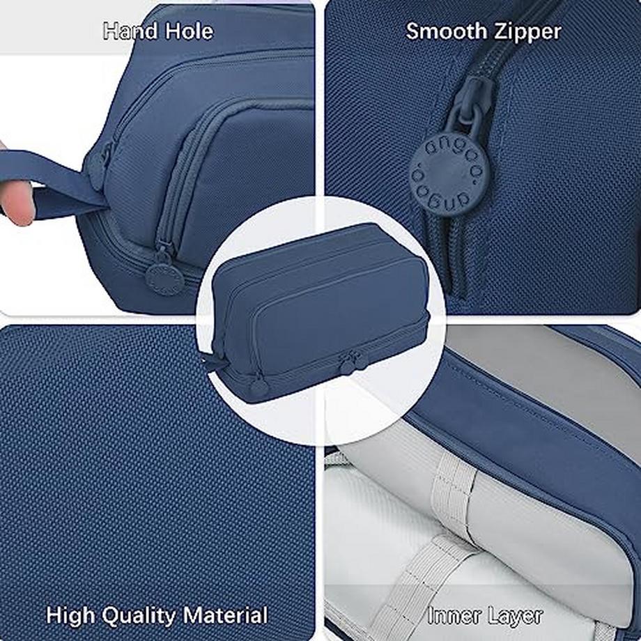 Only-bags.store Trousse à crayons Large avec 3+1 compartiments Trousse à crayons de grande capacité Trousse à crayons pour adolescents  