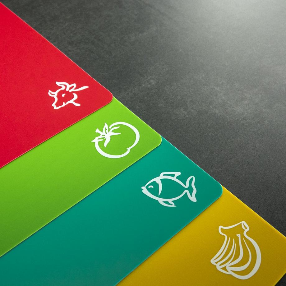 Intirilife 4x Schneidebretter flexible Schneidematte  