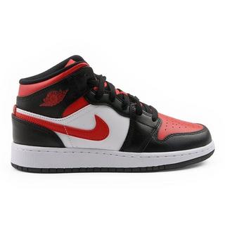 NIKE  Air Jordan 1 Mid - Black Fire Red (GS) 