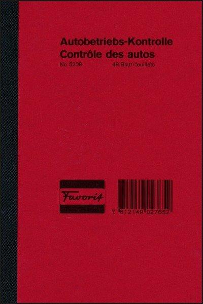 Favorit FAVORIT Autobetriebskontrolle D/F 5208 12,0×18,0cm 48 Blatt  
