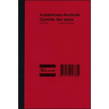 FAVORIT Autobetriebskontrolle D/F 5208 12,0×18,0cm 48 Blatt