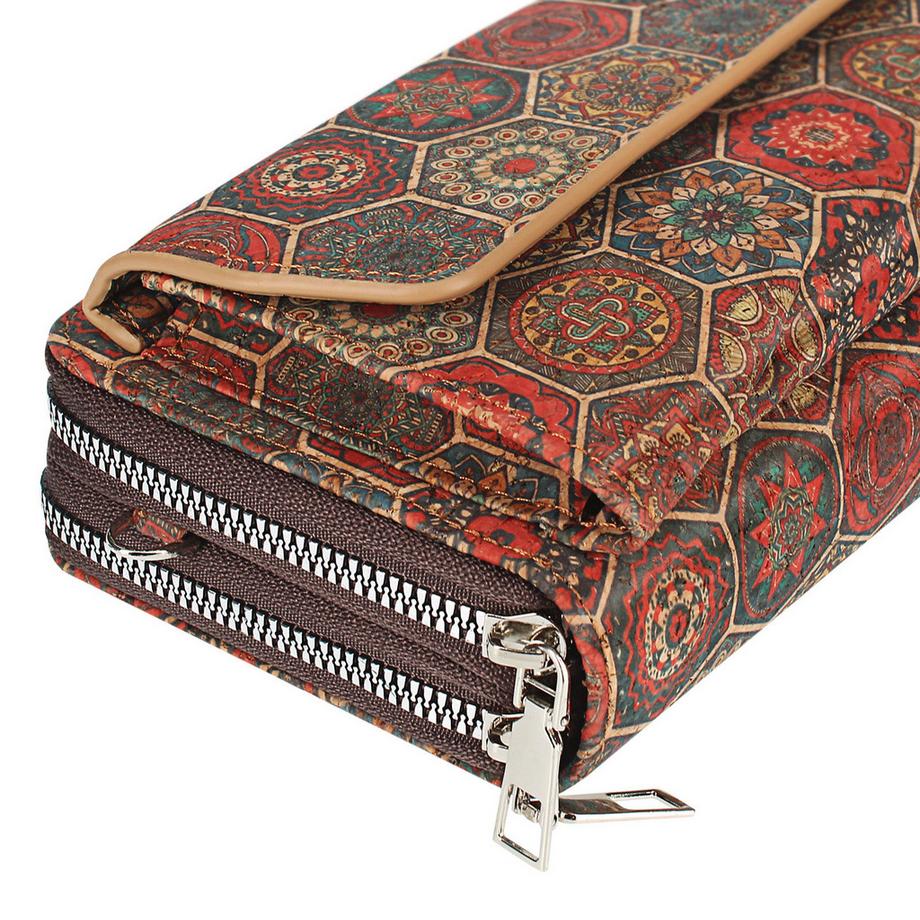 Avizar CorkMosaic Borsa Telefono in Tessuto di Sughero  