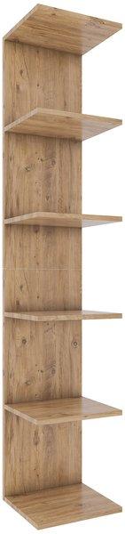 VCM Holzregal hängend | platzsparendes Regal | Maße: H. 180 x B. 35 x T. 30 cm | Elegantes Regal hängend | Aufbewahrungsregal | Bücherregal | Wandboard -  