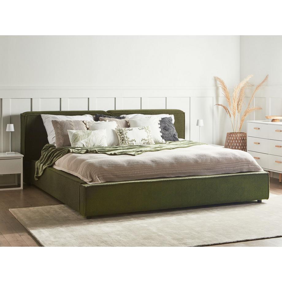 Beliani Letto en Bouclé Retrò LINARDS  