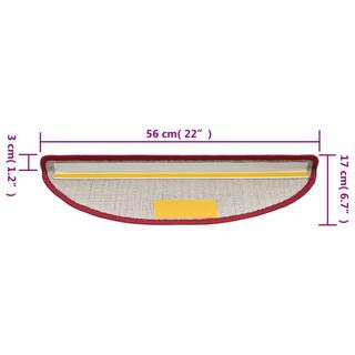 VidaXL Tapis d'escalier polypropylène  