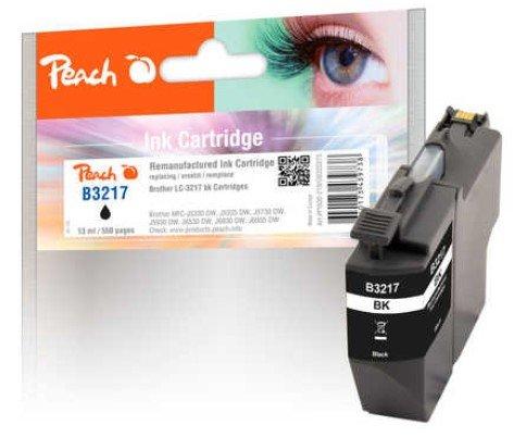 Peach  Tinte Brother LC-3217 13 ml, black 