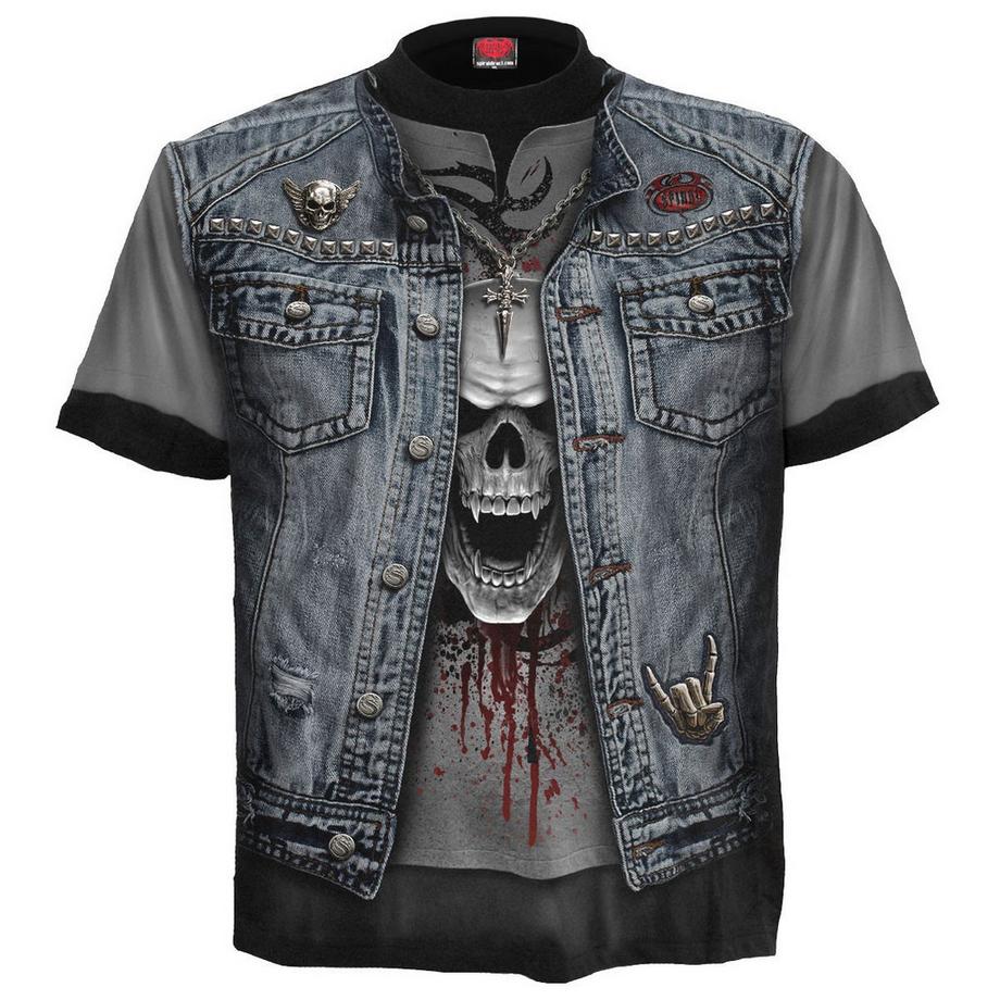 T-ShirtMotiftyle Imprimé Intégral Thrash Metal