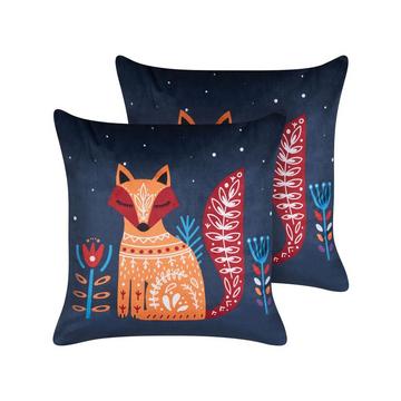 Dekokissen 2er Set aus Samtstoff Modern FIRESPIKE