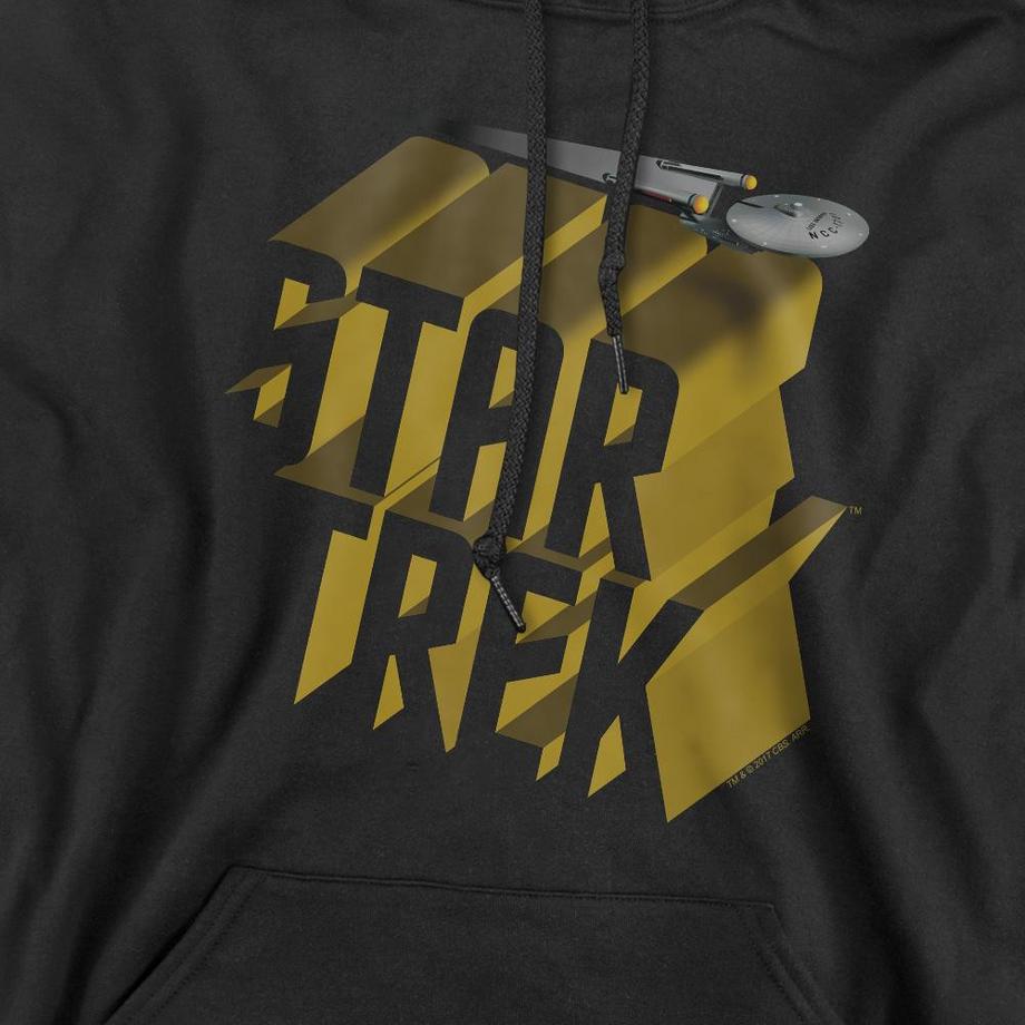 Star Trek Star Trek Felpa con Cappuccio Stampa Grafica  