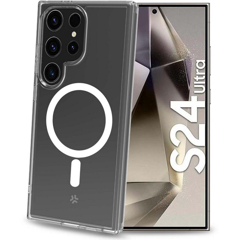 Celly  Gelskinmag Coque TPU Magnétique Galaxy S24 Ultra 5G Transparente 