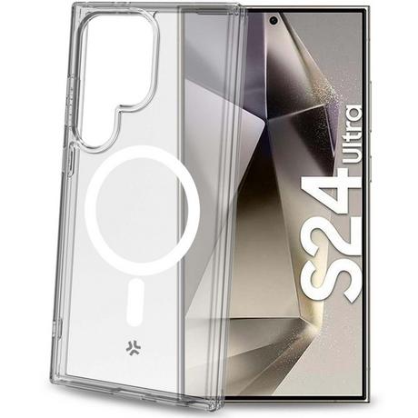 Celly  Gelskinmag Coque TPU Magnétique Galaxy S24 Ultra 5G Transparente 