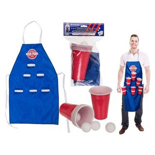 Goldbuch  Goldbuch Trinkspiel Schürze Beer-Pong, mit 6 Becher à 450ml, 80x50cm und 4 Bällen 