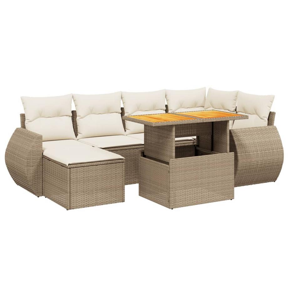 set divano da giardino Polirattan