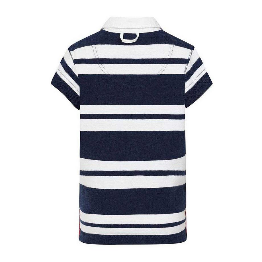 Lazy Jacks  Polo manches courtes rugby motiftyle rayure double 