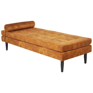 Beliani Chaiselongue aus Samtstoff Modern USSEL  