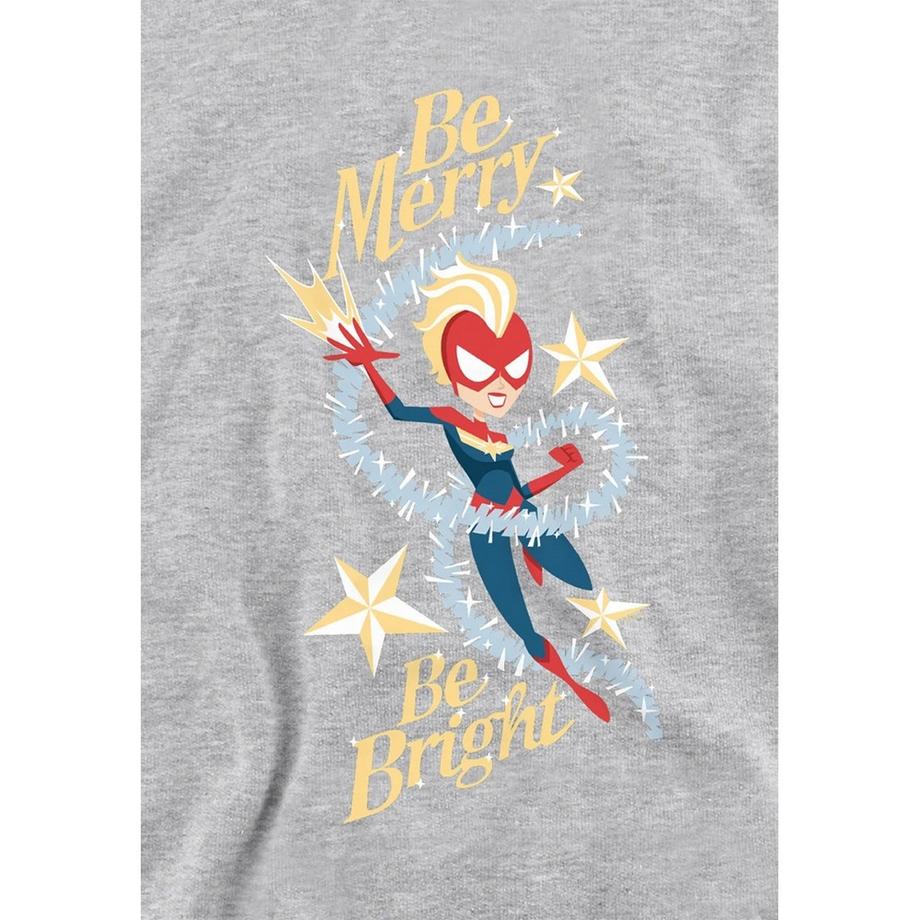 Captain Marvel  Sweat À Capuche Be Merry Be Bright 