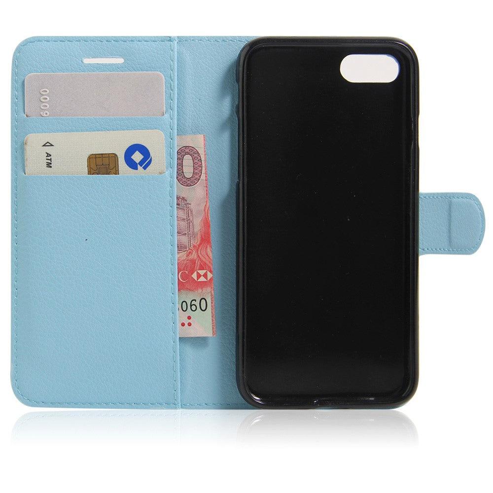 Cover-Discount  iPhone SE / 8 / 7 - Etui en cuir bleu clair 