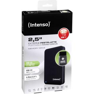 Intenso  Memory Drive 2 TB Externe Festplatte 6.35 cm (2.5 Zoll) USB 3.2 Gen 1 (USB 3.0) Schwarz 